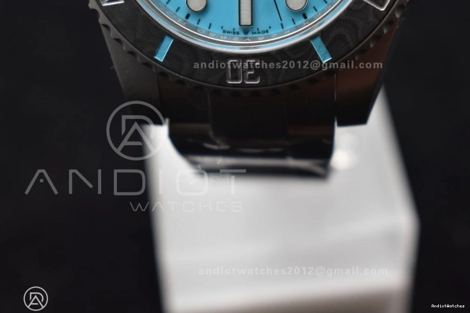 Tiffany Dial FastDry 472 Blue Best VSF Submariner on Edition 1:1 Bracelet Sandblasted DIW VS SS 0315